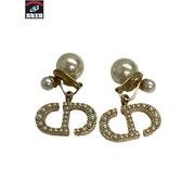 DIOR パール CDロゴ トライバル イヤリング