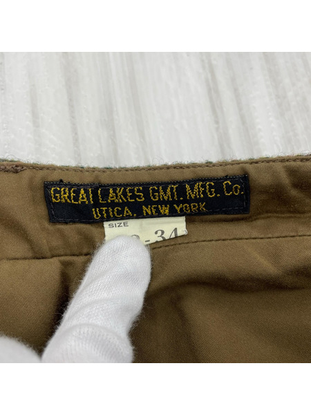 FREEWHEELERS パンツ Faulkner ウールミックス ツイードパンツ 緑 (32)