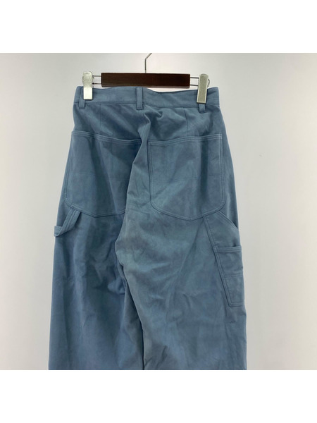 6 ROKU パンツ FAKE SUEDE PAINTER PANTS/BLE