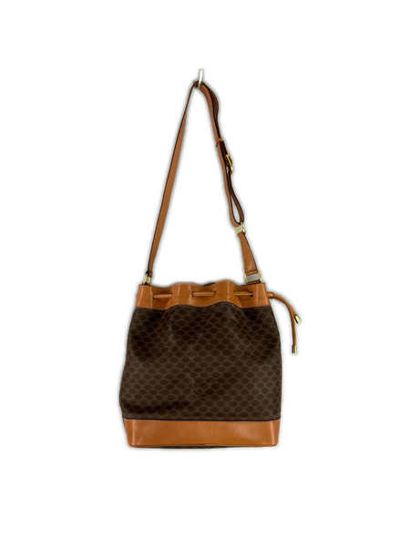 ショルダーバッグ CELINE オールド マカダム柄 巾着バッグ