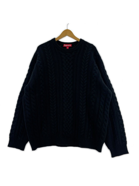 Supreme ニット・セーター 23FW Applique Cable Knit Sweater