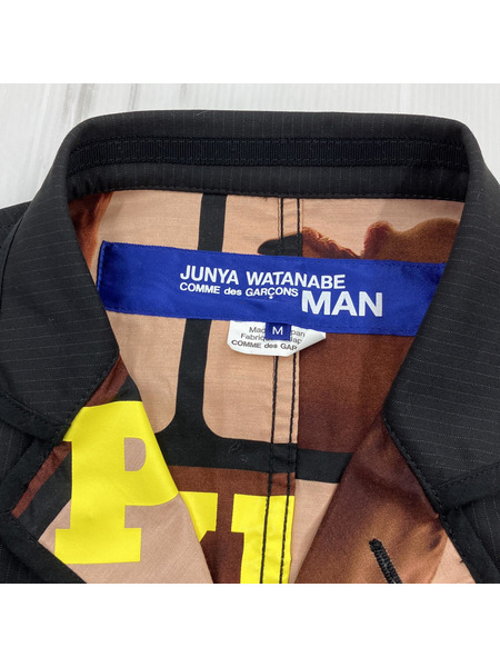 JUNYA WATANABE COMME des GARCONS MAN/グラッフィクテーラードジャケット/M