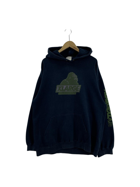 XLARGE 90s 旧タグ POパーカー ネイビー[値下]