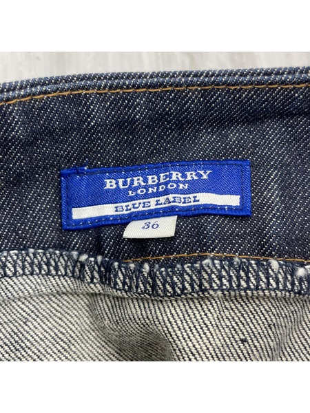 BURBERRY BLUE LABEL ヒザ丈スカート デニムスカート(36)｜商品