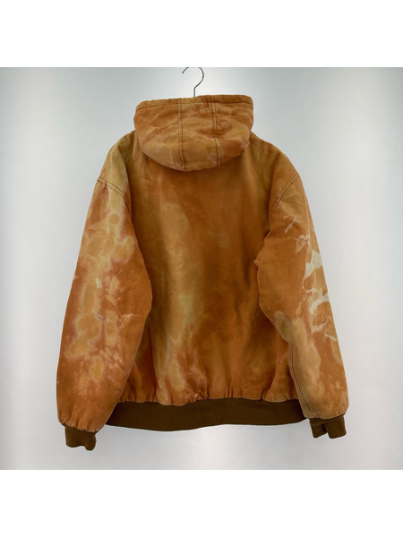 Corner Stone ジャケット ブリーチ加工アクティブパーカー ORG (XL)