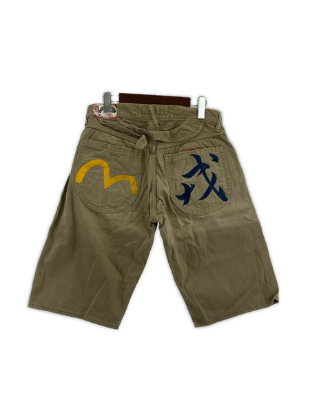EVISU ショートパンツ YAMANE 戒 カモメ ベージュ (32)