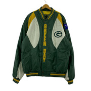レザージャケット G-III CARL BANKS レザースタジャン (2XL) グリーン