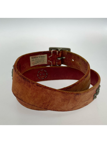 VINTAGE WORKS ソノ他 スタッズベルト RED