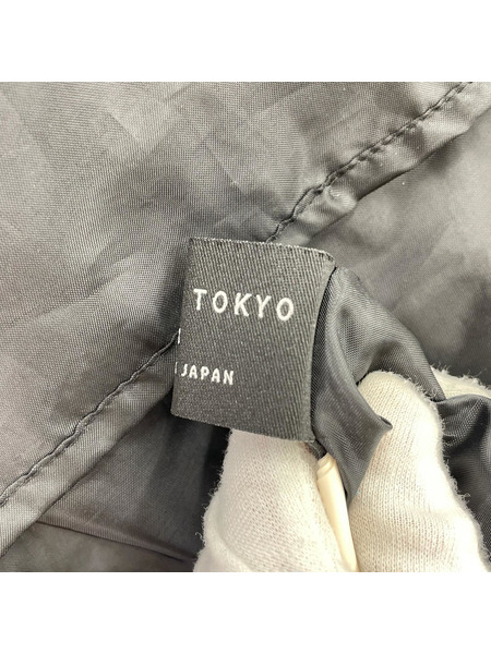 UNITED TOKYO 長袖ワンピース エコレザーパーツワンピース 黒