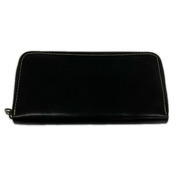 長財布 レザーウォレット 黒