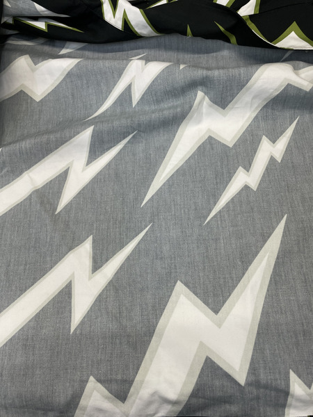 PRADA 19AW サンダーボルトローズ オープンンカラーシャツ L