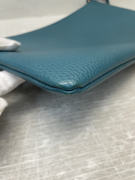 GUCCI バンブータッセル クラッチバッグ ブルー