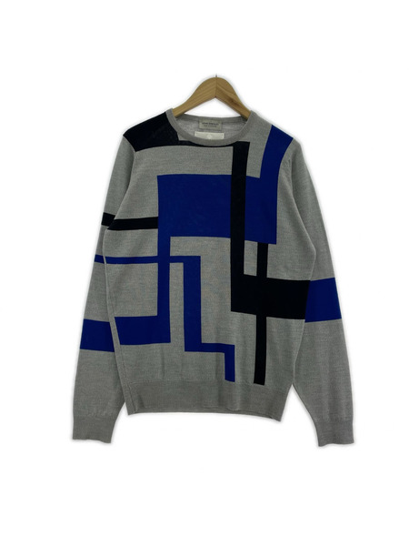 ETHOSENS×JOHN SMEDLEY×STUDIOUS クルーネックニット (L)