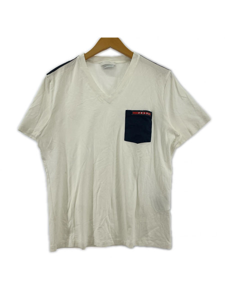 ラグ衣料ソノ他 ポケットT M ホワイト