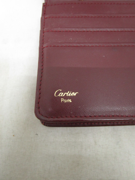 Cartier マストライン 長財布 ワイン