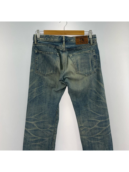 HYSTERIC GLAMOUR CPR加工 リペア クラッシュ スタッズ インディゴ (W28)