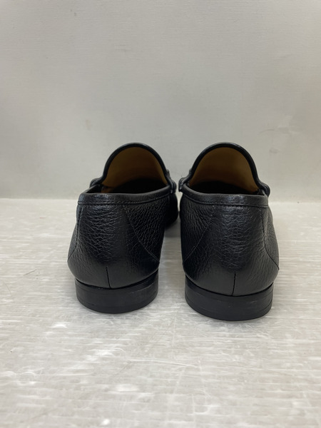 GUCCI シボレザー ビットローファー 6 1/2 ブラック 367762 367762
