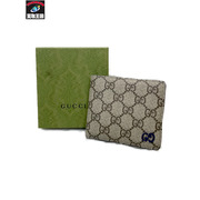 GUCCI 二つ折り財布 GGスプリーム PVC 768244 コンパクトウォレット