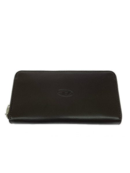 DIESEL 長財布 カウレザー Dロゴ ラウンドジッピーウォレット