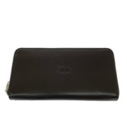 DIESEL 長財布 カウレザー Dロゴ ラウンドジッピーウォレット