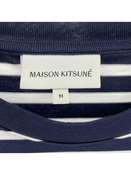 MAISON KITSUNE 長袖Tシャツ・カットソー FOX HEAD PATCH L/S TEE (M)