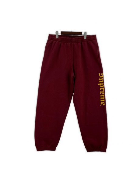 Supreme 25AW Washed Old English Sweatpant XL ボルドー