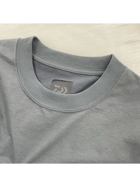 DAIWA PIER39 TECH W/POCKET CREW TEE BE-32025 (XL) グレー