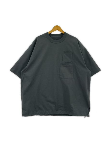 DAIWA PIER39 TECH W/POCKET CREW TEE BE-32025 (XL) グレー