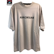 BALENCIAGA バレンシアガ 23AW MIRROR LOGO T-SHIRT WHITE S ミラーロゴTシャツ