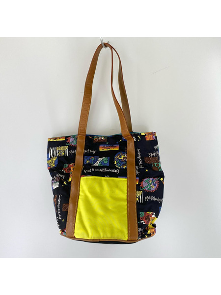 Castelbajac ハンドバッグ 総柄ナイロンバッグ