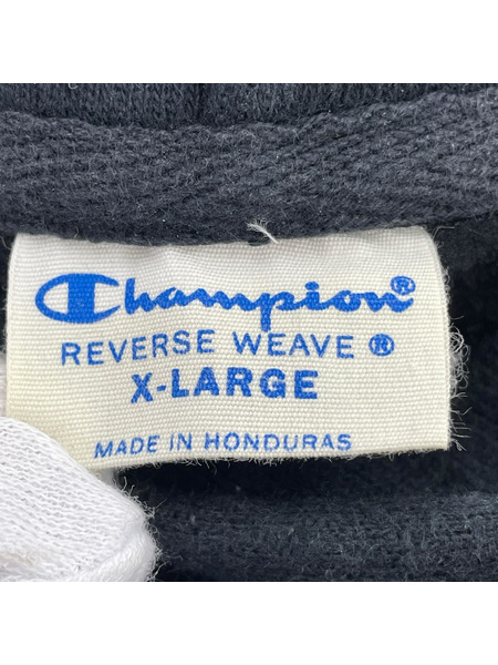 Champion パーカー REVERSE WEAVE 黒 (XL)