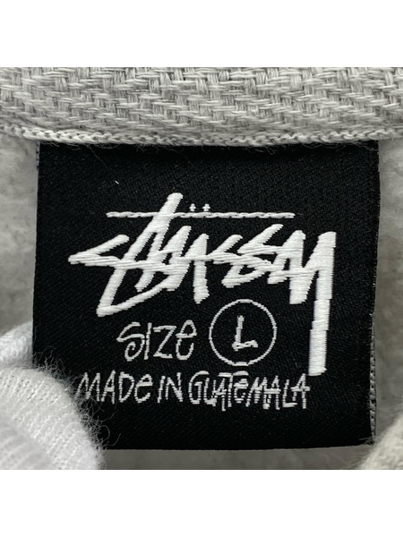 STUSSY パーカー バックプリント グレー ？