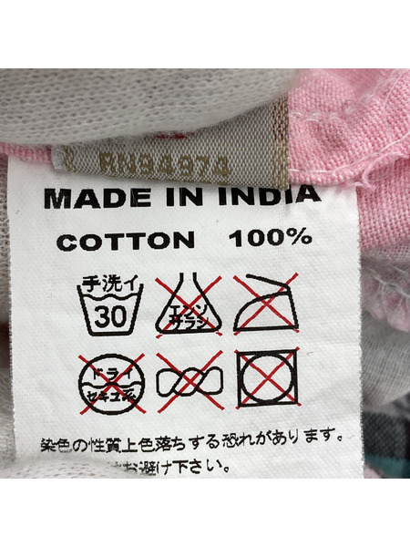 STUSSY S/Sチェック切替シャツ (XL)