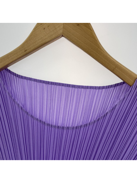 PLEATS PLEASE ワンピース パープル 3 PP33-JT113