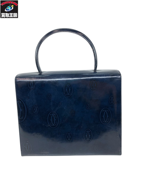 ハンドバッグ Cartier/ハッピーバースデー パテントレザー/パープル