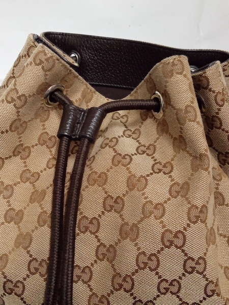 GUCCI/GGキャンバス/バッグパック/巾着/449175[値下]