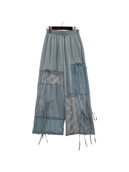 Candy Stripper パンツ LACY PATCH WORK DROST PANTS 水色 2[値下]