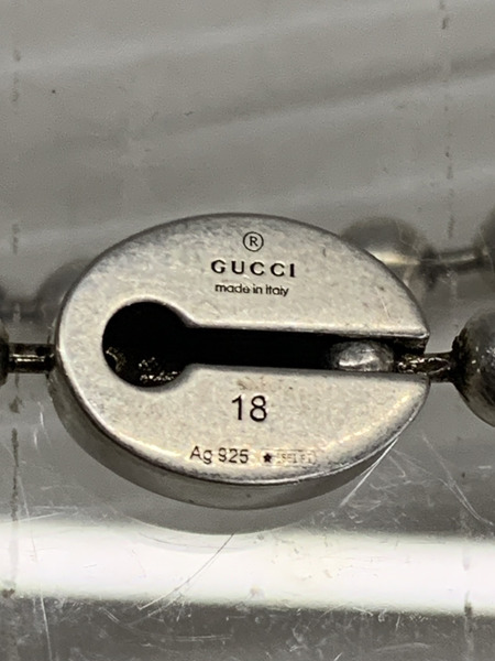 アクセサリー GUCCI インターロッキングボールチェーンブレスレット