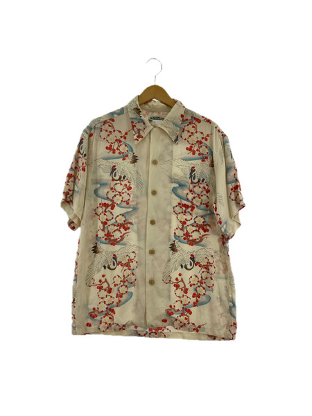 . 半袖シャツ MAKANA LEI ハワイアン 鶴[値下]