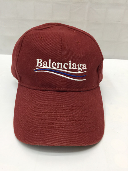 balenciaga キャンペーンロゴキャップ SizeL・59 RED バレンシアガ Campaign Logo Cap 帽子 野球帽