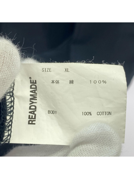 READY MADE 半袖Tシャツ・カットソー SMILE&LOGO S/S Tee 黒 XL