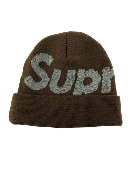 Supreme Big Logo Beanie 茶