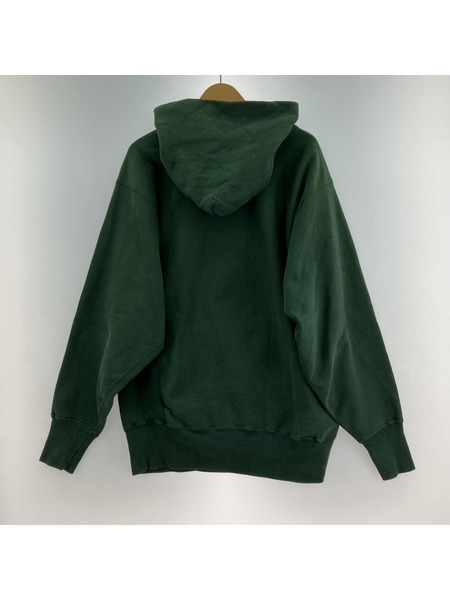 Champion REVERSE WEAVE 90s後期 プリントPOパーカー グリーン (XL)