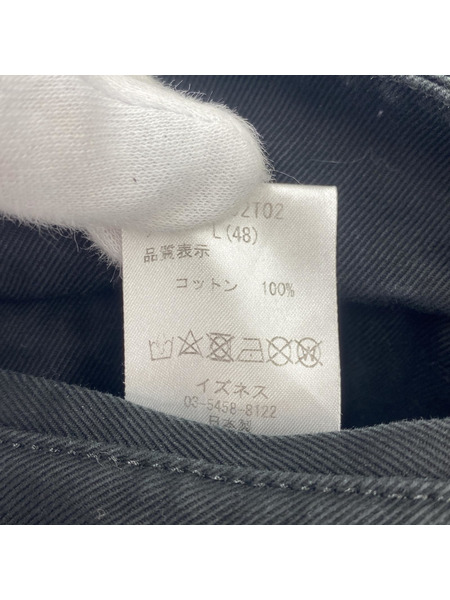 is-ness パンツ タックパンツ 黒(L/48)