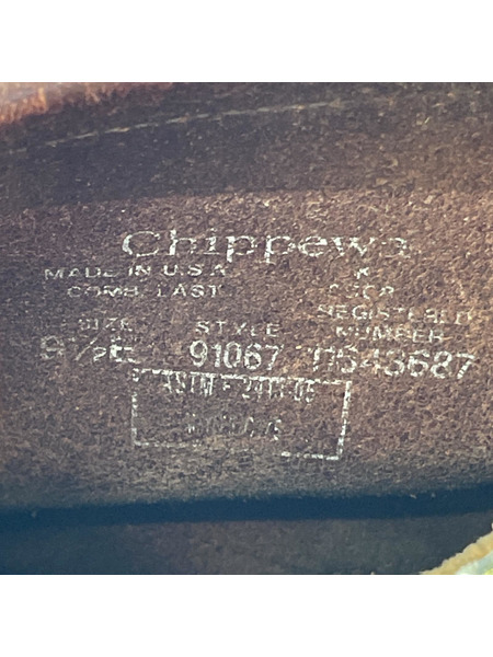 Chippewa ブーツ 黒タグ ショートエンジニア