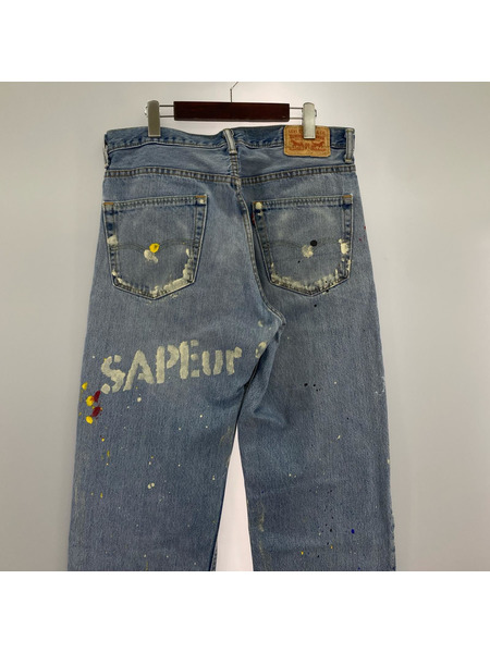 SAPeur デニム・ジーンズ levi's 505 ペイント[値下]