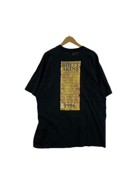 90s RHETT AKINS カントリー歌手 両面プリントTee XL 黒 WINTERLAND
