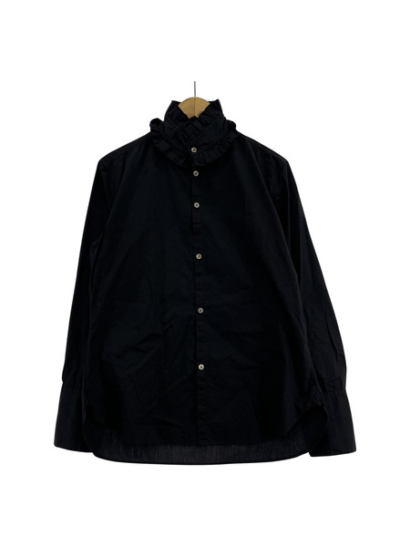 Yohji Yamamoto 長袖シャツ Y’s フリルシャツ　ブラック