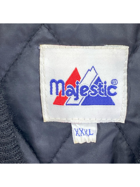 ジャケット majestic スタジャン /ヤンキース/袖レザー/XXXL
