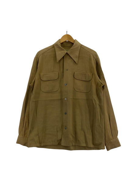 OLD・VINTAGE 長袖シャツ 40s rayon gabardine shirts M｜商品